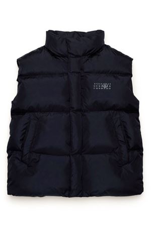 gilet in poliammide nero MAISON MARGIELA KIDS | M60621MM001M6900